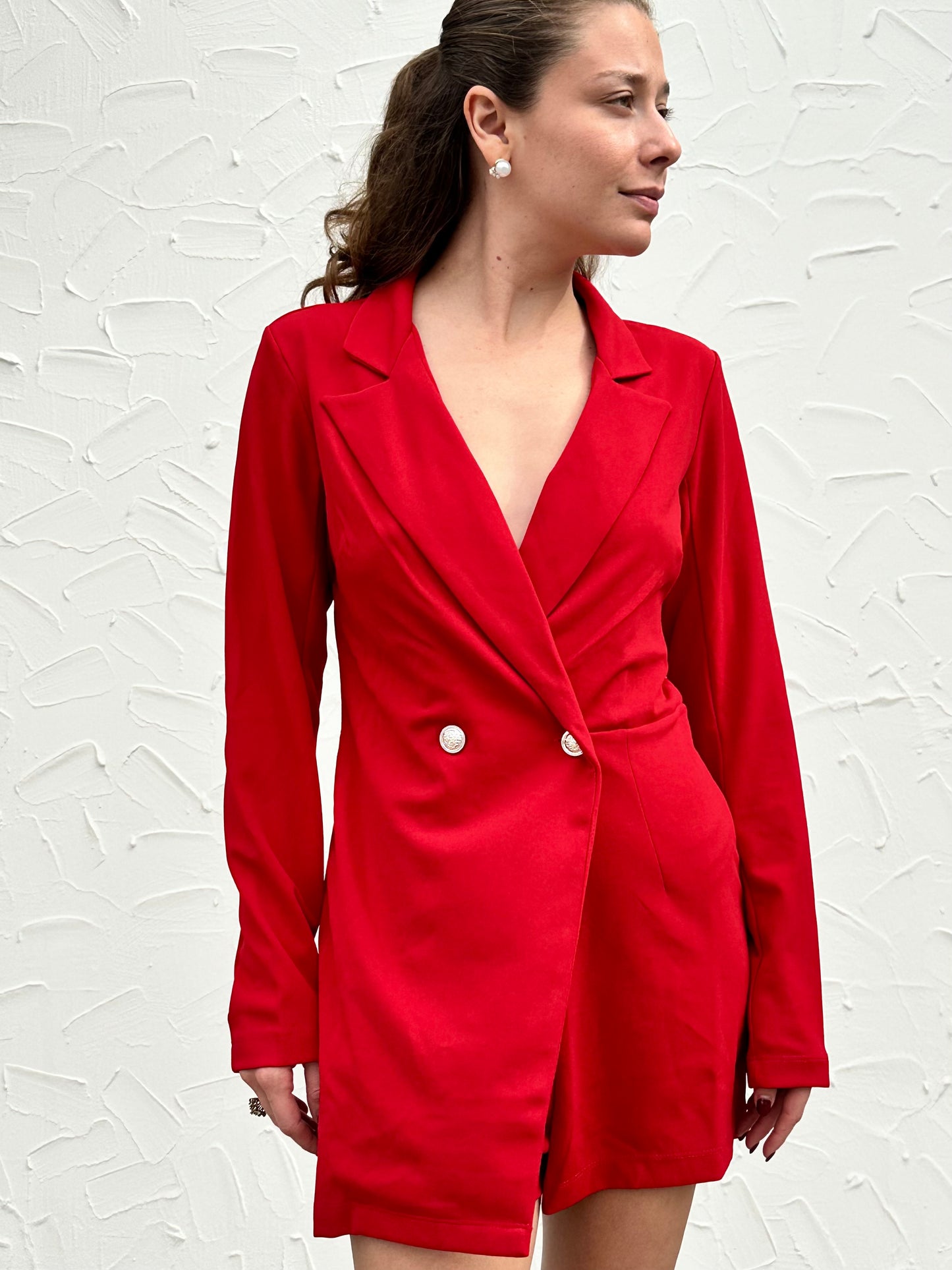 JUMPSUIT TIPO BLAZER ROJO