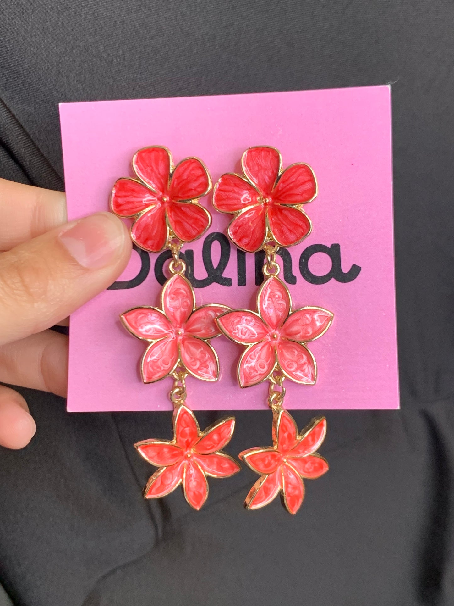 ARETES COLGANTES DE FLOR