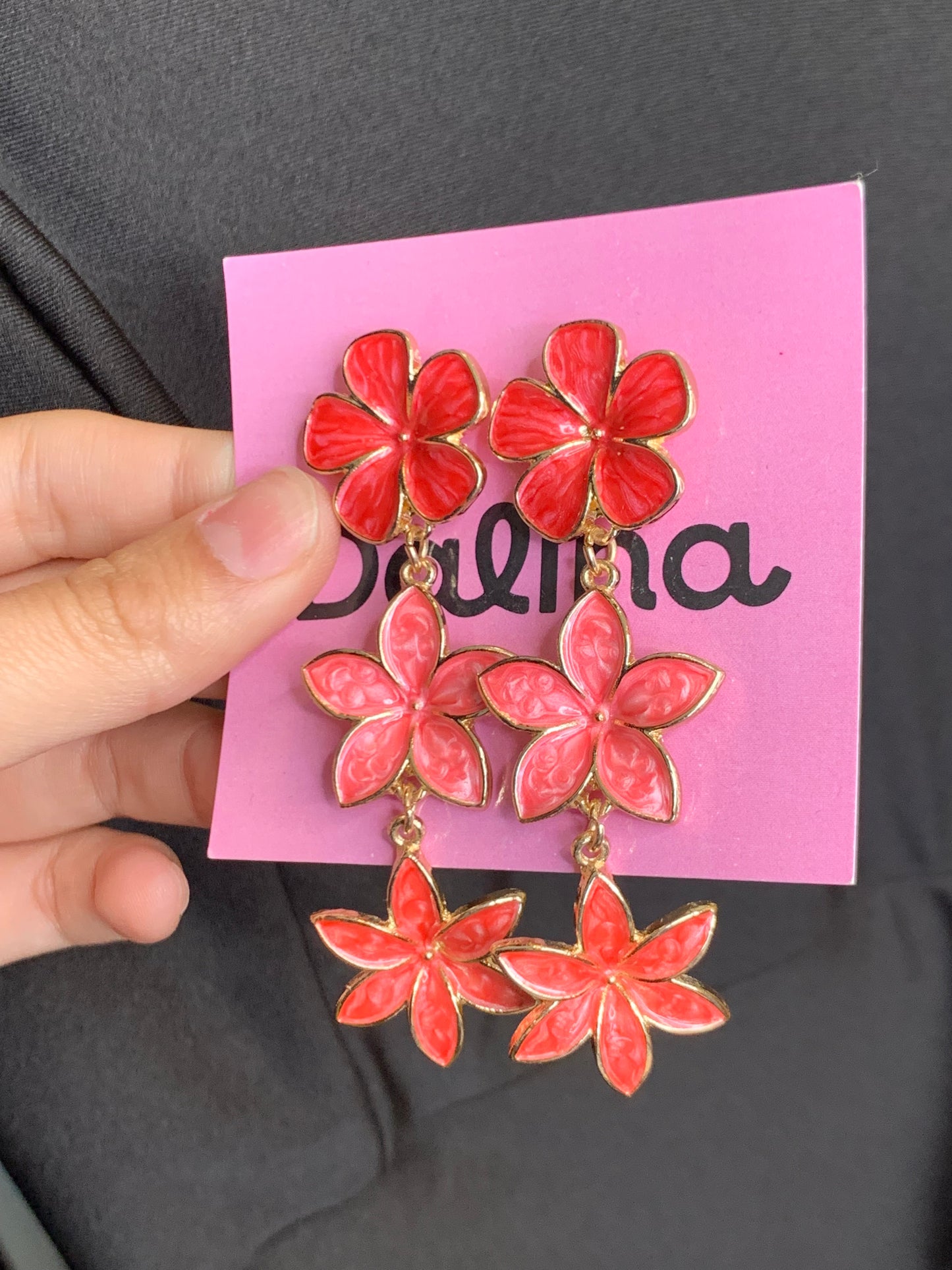 ARETES COLGANTES DE FLOR