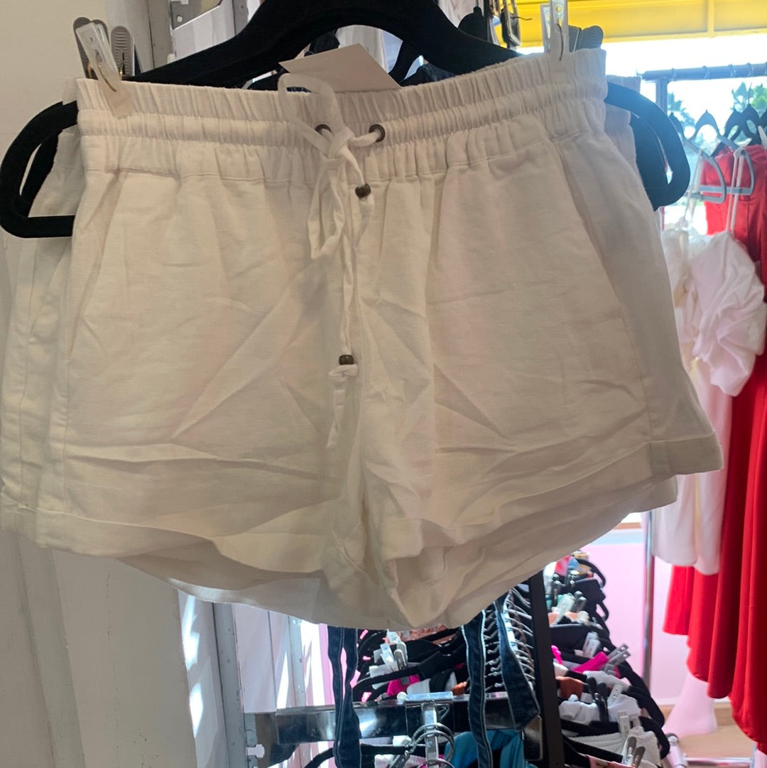 SHORT LINO BLANCO Y NUDE